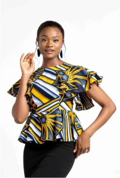 KARISA African Print Women's Top 